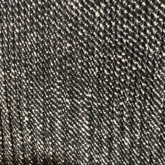 NWT DKNY Pleated Tie-Neck Top LP black and ivory - Picture 6 of 8